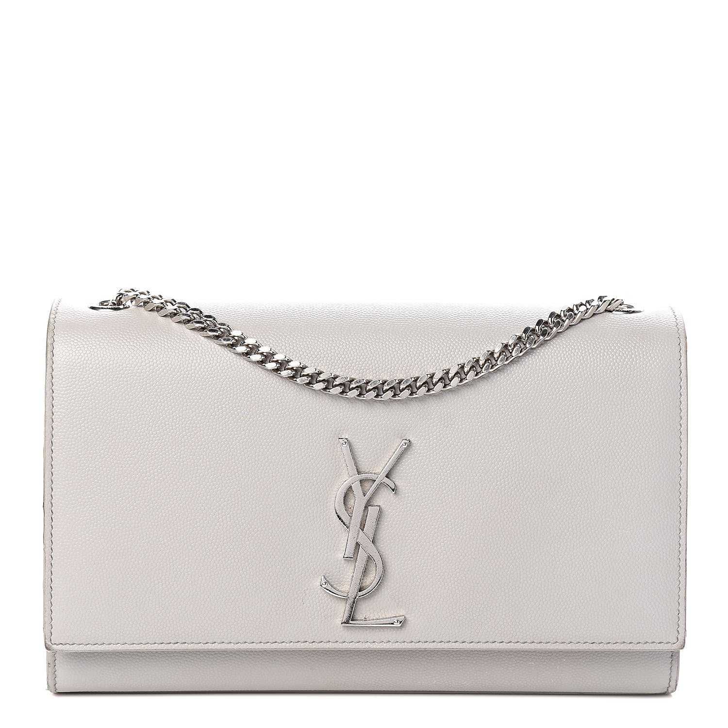 Saint Laurent Grain De Poudre Medium Classic Monogram Kate Satchel Souris 1 of 14