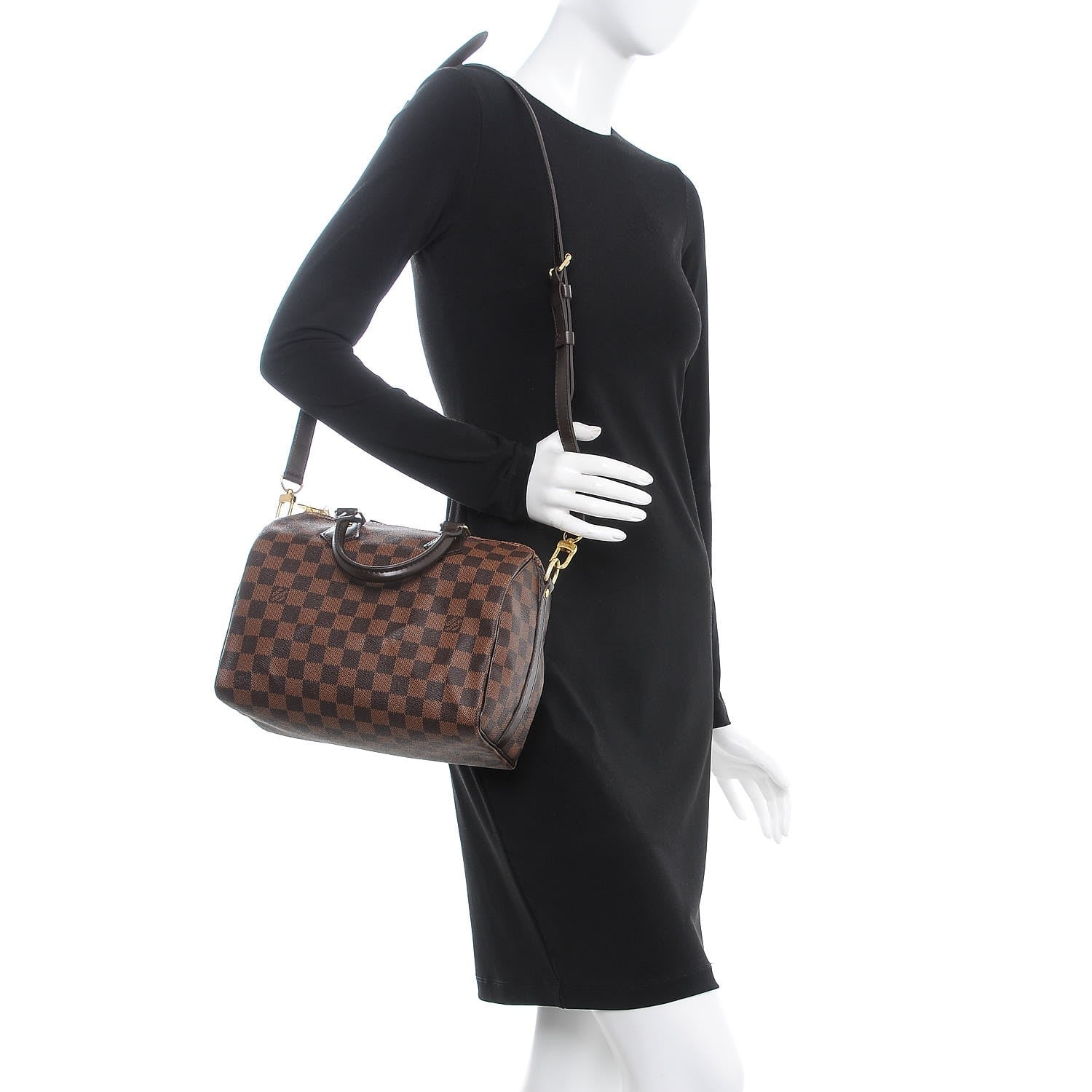 Louis Vuitton Damier Ebene Speedy Bandouliere 25 2 of 10