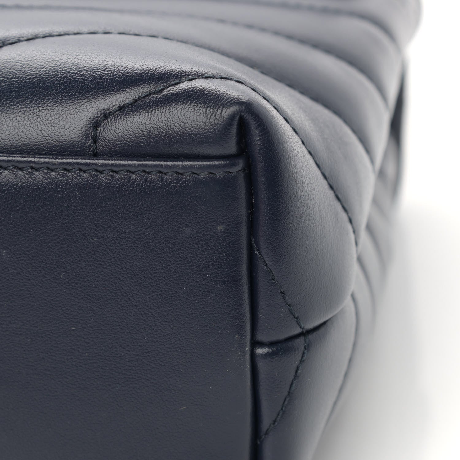 Saint Laurent Calfskin Y Quilted Monogram Small Loulou Chain Satchel Denim Brut 13 of 13