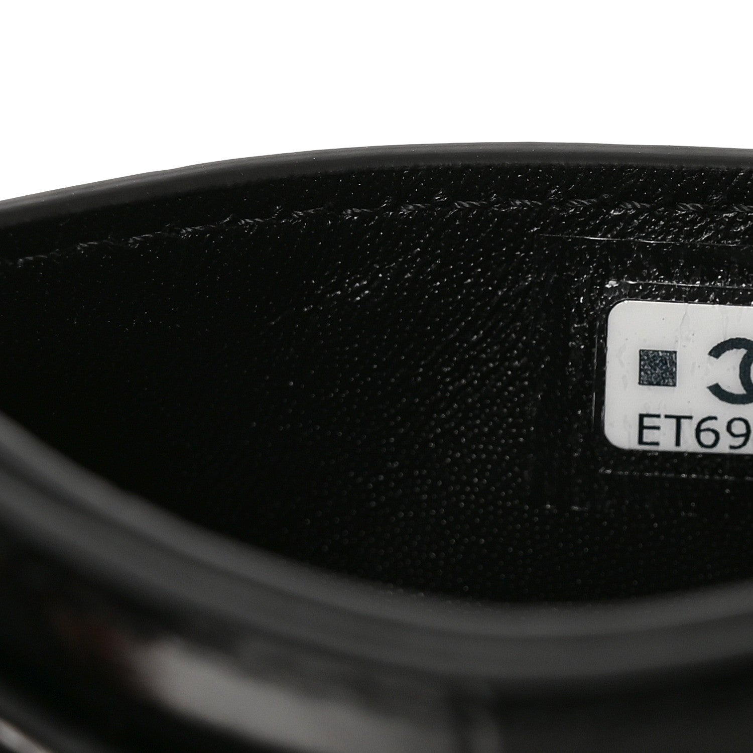 Chanel Calfskin Crocodile Embossed Crococo Card Holder Black 7 of 8