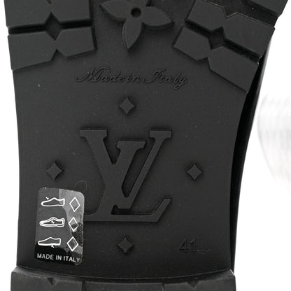Louis Vuitton Rubber Embossed Monogram Splash Rain Boots 41 Black 7 of 7