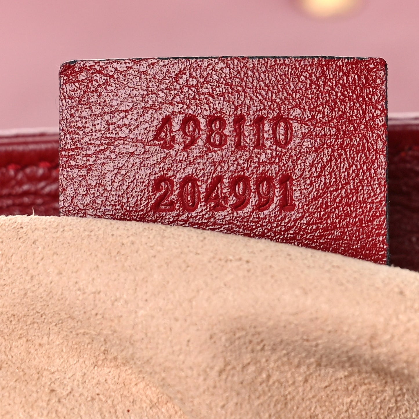 Vintage Effect Calfskin Matelasse Diagonal Small Torchon GG Marmont Top Handle Shoulder Bag Black Romantic Cherry