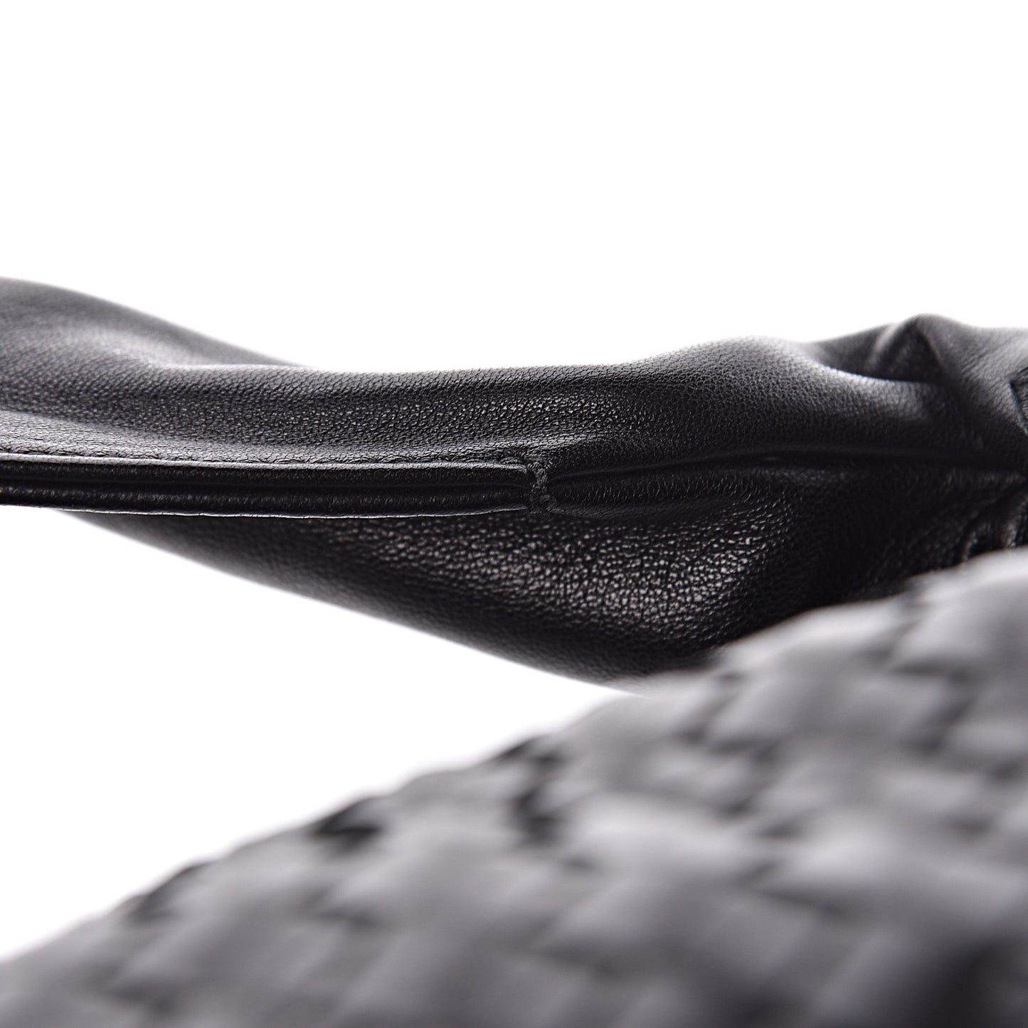 Nappa Intrecciato Large Veneta Hobo Black