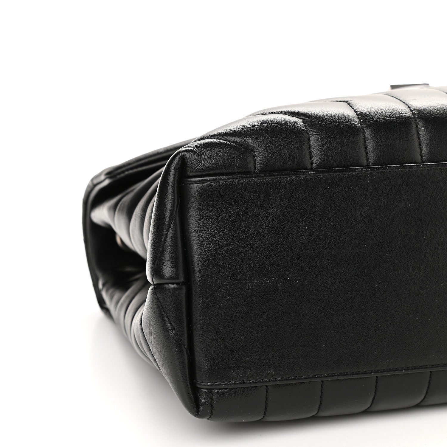 Saint Laurent Calfskin Y Quilted Monogram Medium Loulou Chain Satchel Black 8 of 13