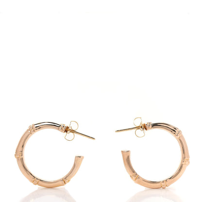 John Hardy 18K Yellow Gold Small Bamboo Hoop Earrings 3 of 6
