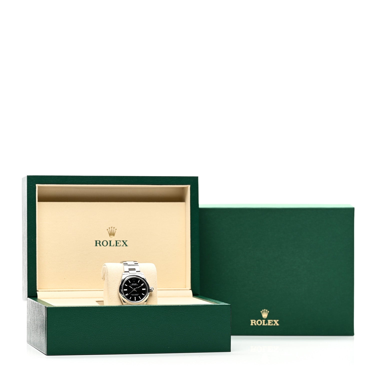 Rolex Stainless Steel 31mm Oyster Perpetual Watch Bright Black 277200 5 of 5