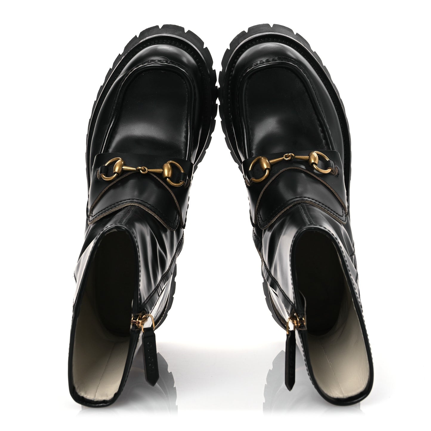 Cordovan Lux Womens Harald Horsebit 25mm Platform Boots 39.5 Black