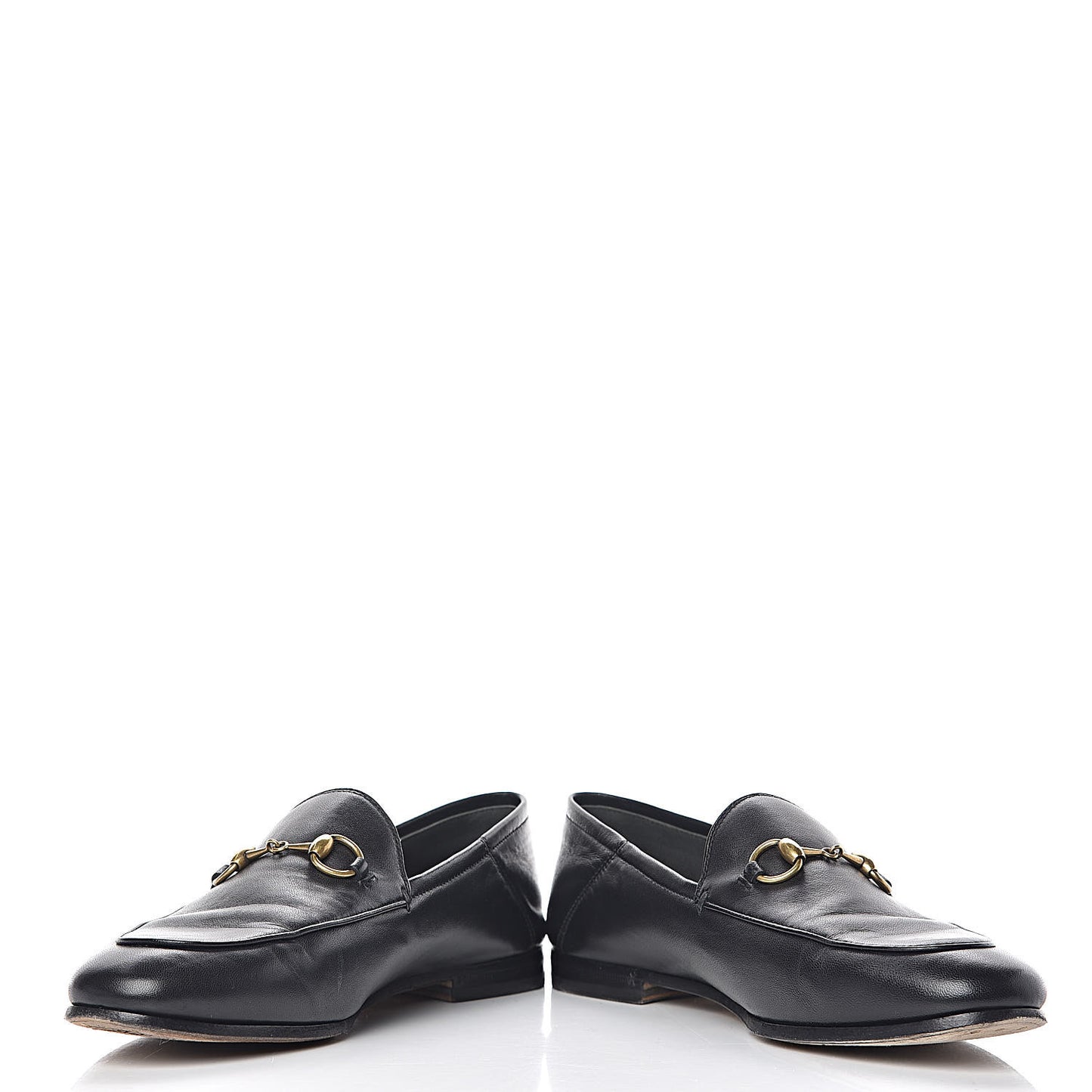 Lambskin Womens Brixton Horsebit Loafers 37 Black