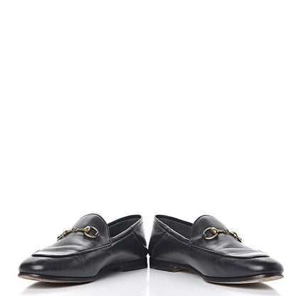 Gucci Lambskin Womens Brixton Horsebit Loafers 37 Black 5 of 16
