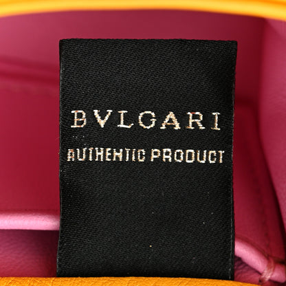 Bulgari Calfskin Serpenti Cabochon Micro Bag Yellow 7 of 10