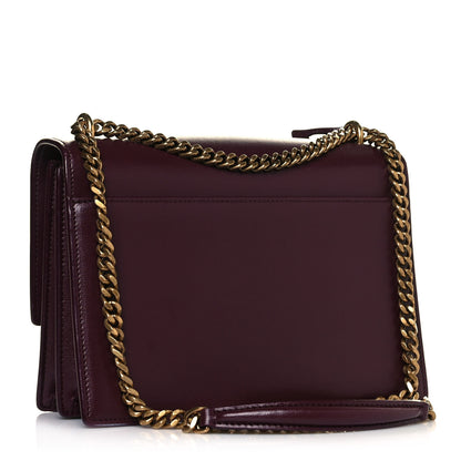 Saint Laurent Calfskin Medium Monogram Sunset Bordeaux 3 of 12