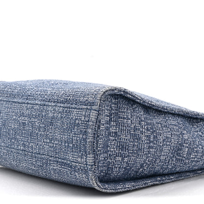 Chanel Woven Straw Raffia Mini Deauville Tote Blue 10 of 10