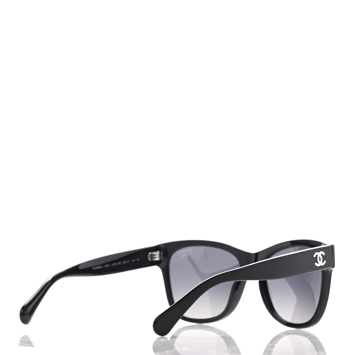 Acetate Polarized Square CC Sunglasses 5380 Black