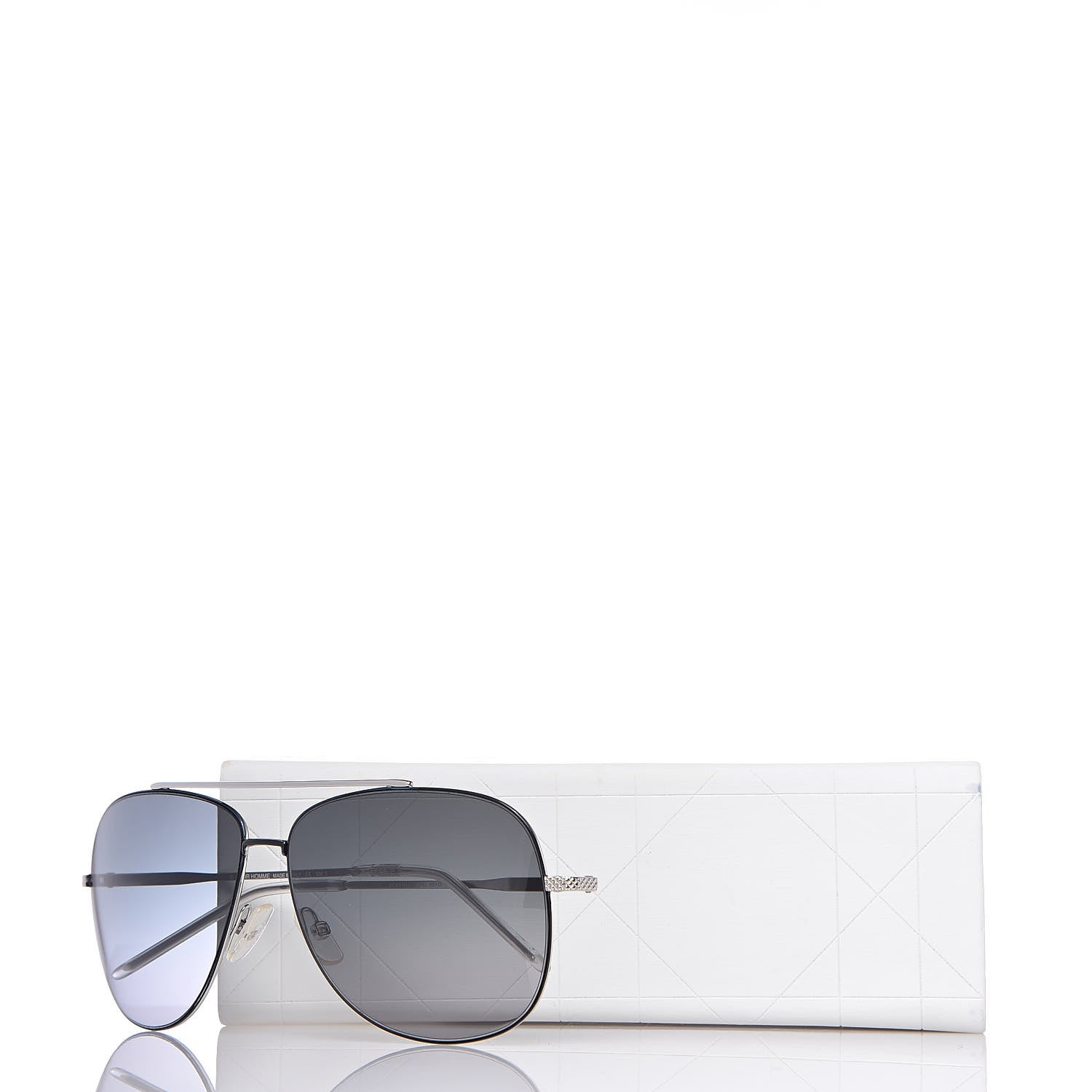Christian Dior Homme 0148S Aviator Sunglasses Silver 7 of 7