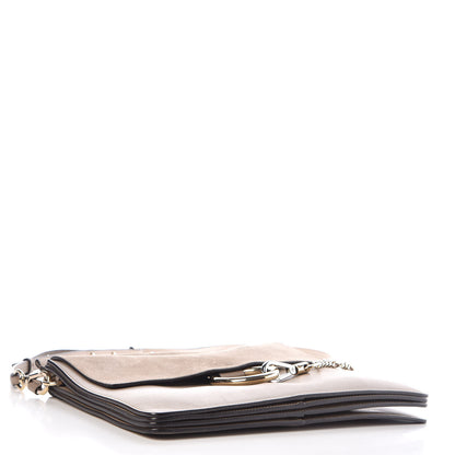 Chloe Calfskin Suede Medium Faye Shoulder Bag Motty Grey 4 of 14