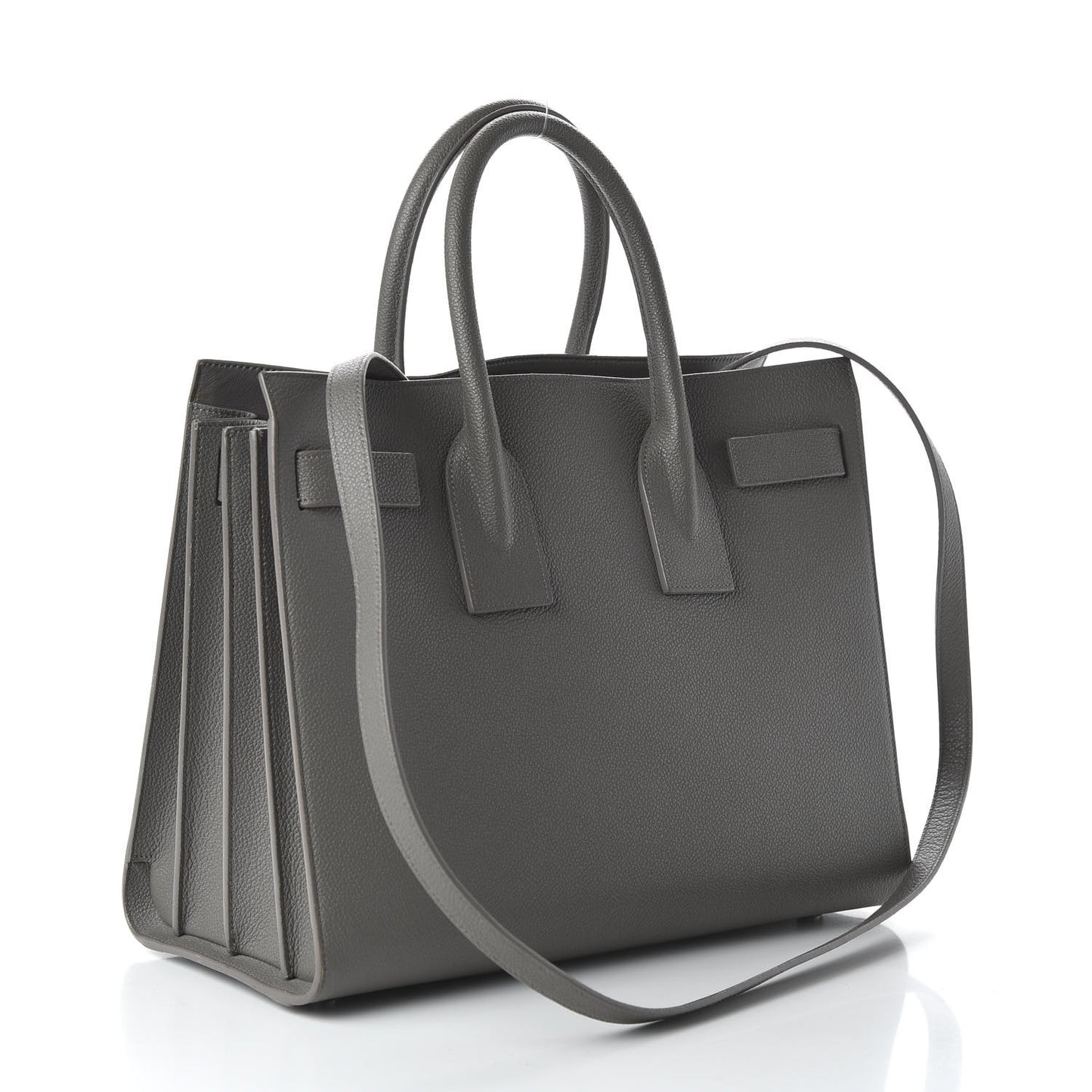 Grained Calfskin Small Sac De Jour Fog