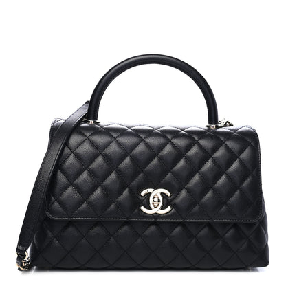 Chanel Caviar Quilted Small Coco Handle Flap Black 1 of 4