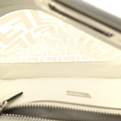 Fendi PVC Glass Vitello Seta Shiny Nappa Plexiglass FF Medium Peekaboo Iconic Satchel White Ice 5 of 15