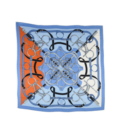 Hermes Cashmere Silk Eperon D'Or Shawl 140 3 of 6