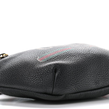 Gucci Grained Calfskin Small Logo Belt Bag Black 9 of 10