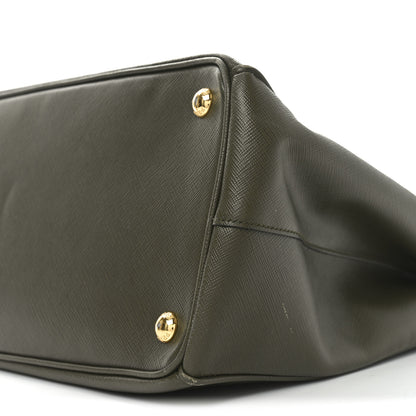 Prada Saffiano Medium Galleria Double Zip Tote Militare 9 of 9