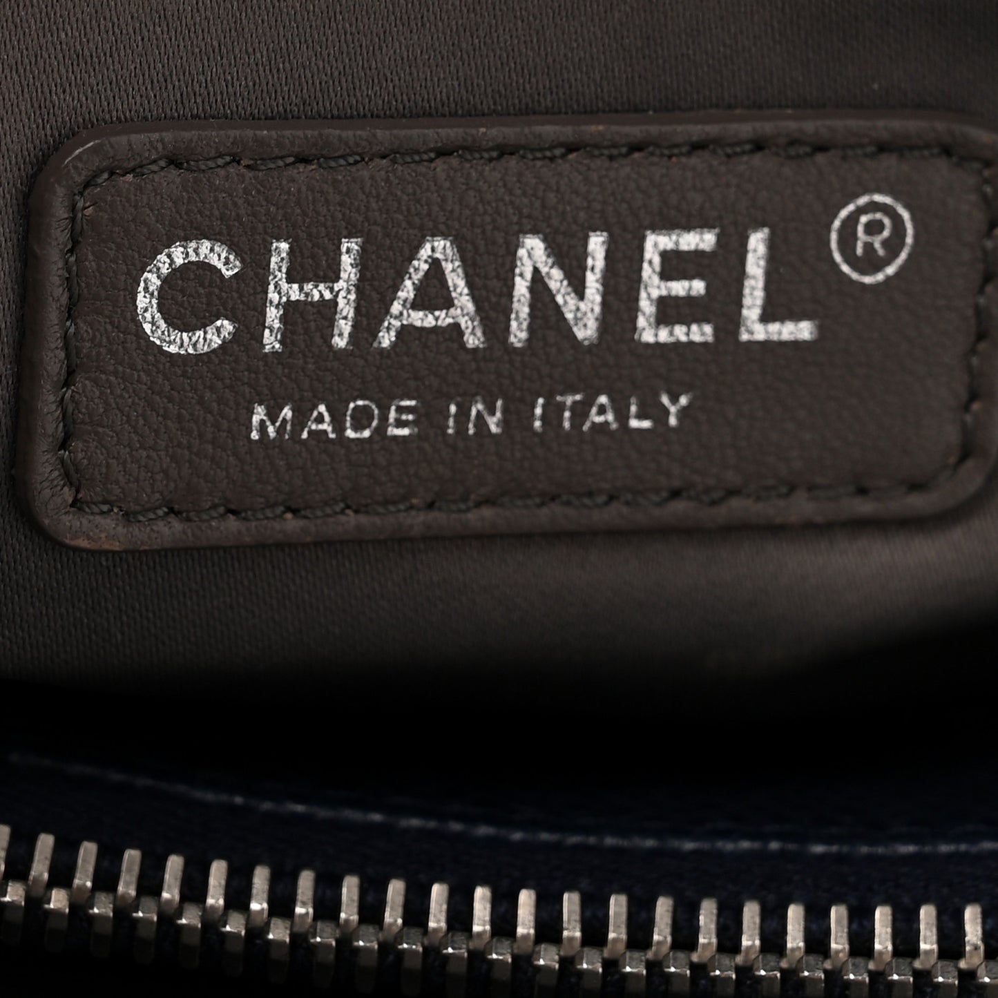 Caviar Quilted Grand Shopping Tote GST Navy Blue