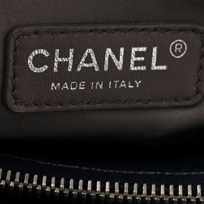 Chanel Caviar Quilted Grand Shopping Tote GST Navy Blue 6 of 13