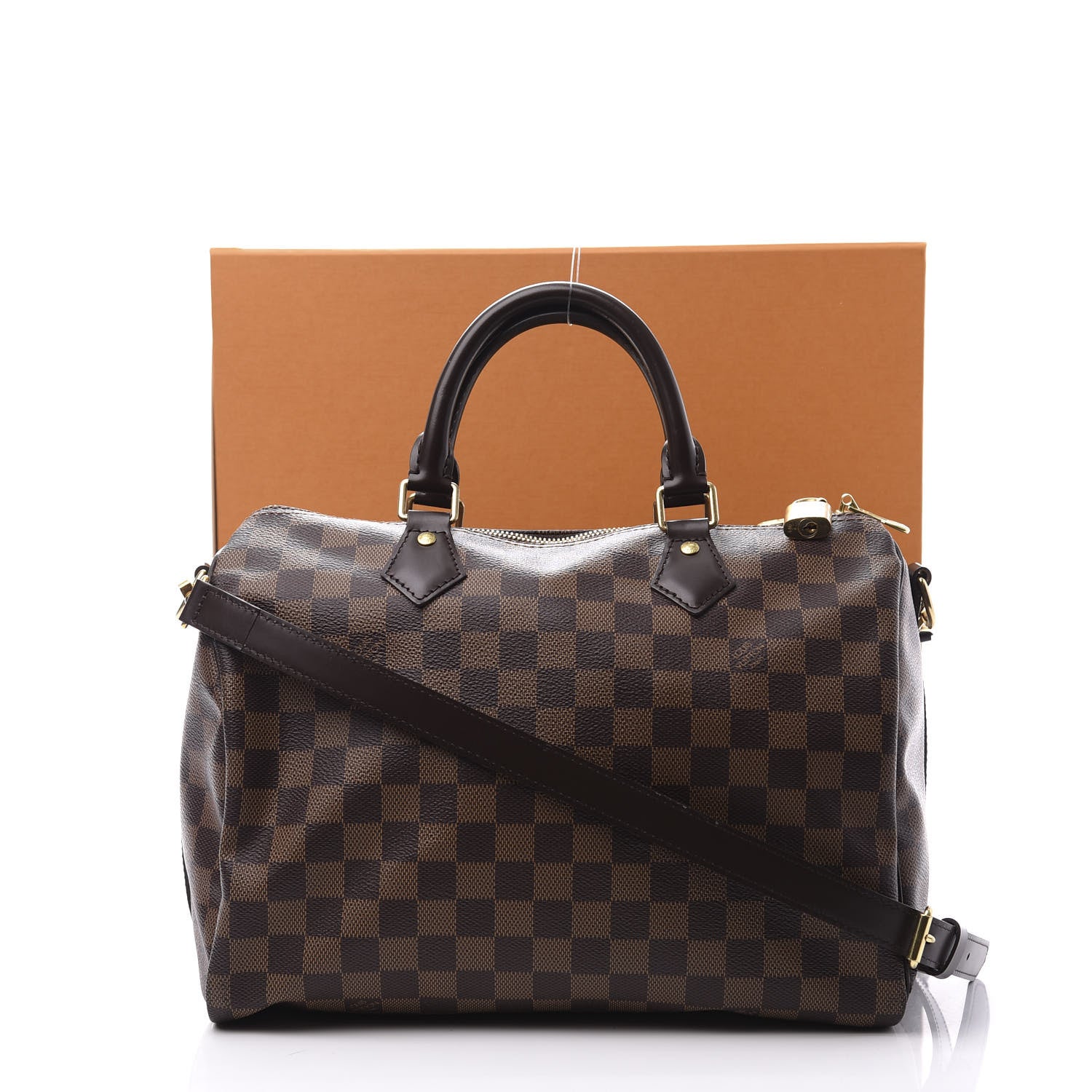 Louis Vuitton Damier Ebene Speedy Bandouliere 30 11 of 11