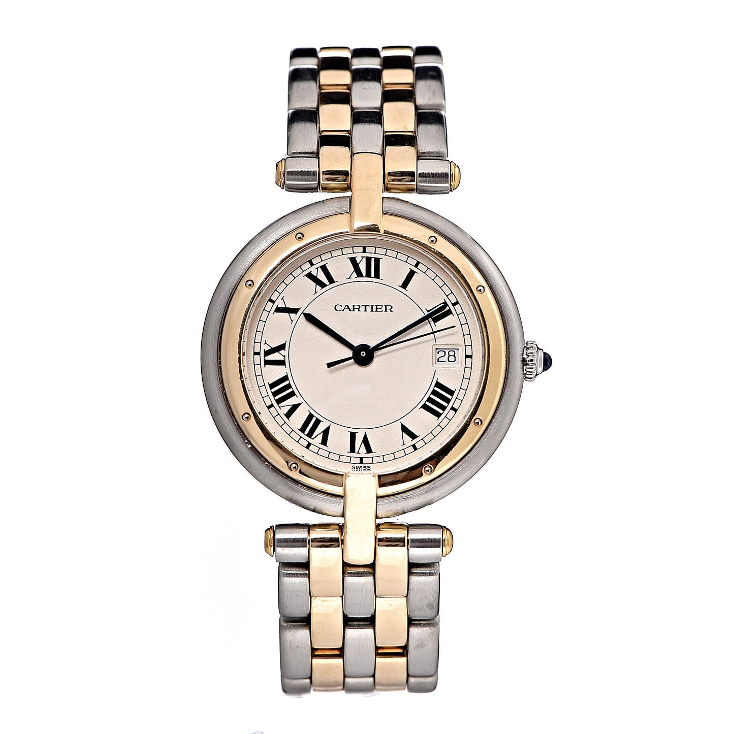 Stainless Steel 18K Yellow Gold 29mm Panthere Vendome Quartz Watch