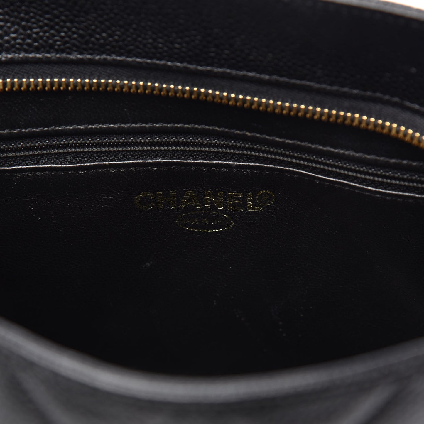 Caviar Quilted Medallion Tote Black