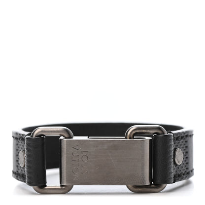 Louis Vuitton Damier Infini Bandit Bracelet 19 Black 1 of 6