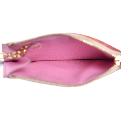 Louis Vuitton Monogram Multicolor Key Pouch White Litchi 5 of 11