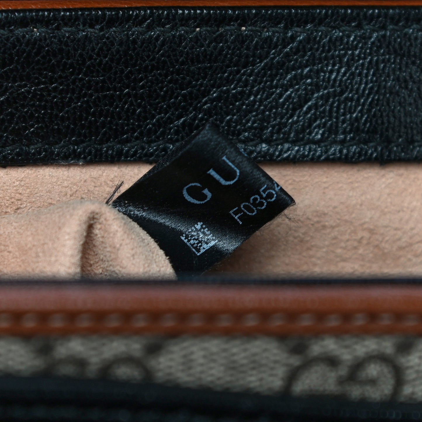 GG Supreme Monogram New Sakai Lux Calfskin Mini Padlock Flap Pocket Shoulder Bag Beige Ebony Black Cuir