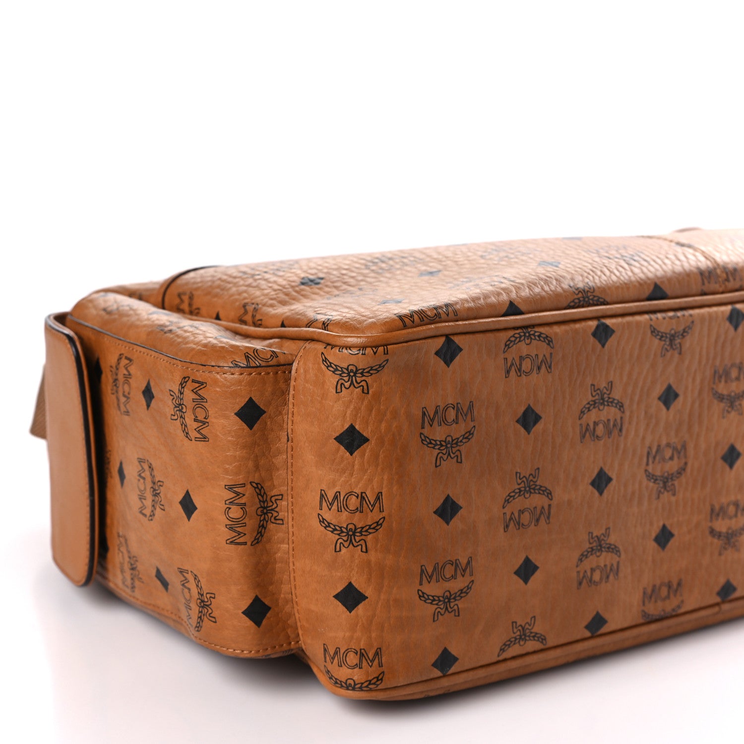 MCM Visetos Large Klassik Diaper Bag Cognac 8 of 9