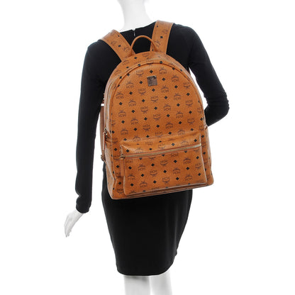 MCM Visetos Large Stark Backpack Cognac 2 of 14