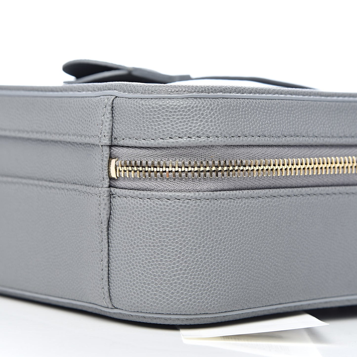 Caviar Quilted Medium CC Filigree Vanity Case Grey