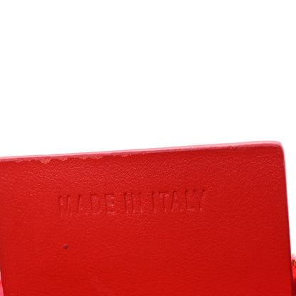 Christian Louboutin Calfskin Gomme Mini Loubila Chain Shoulder Bag Fluo Pink 7 of 12