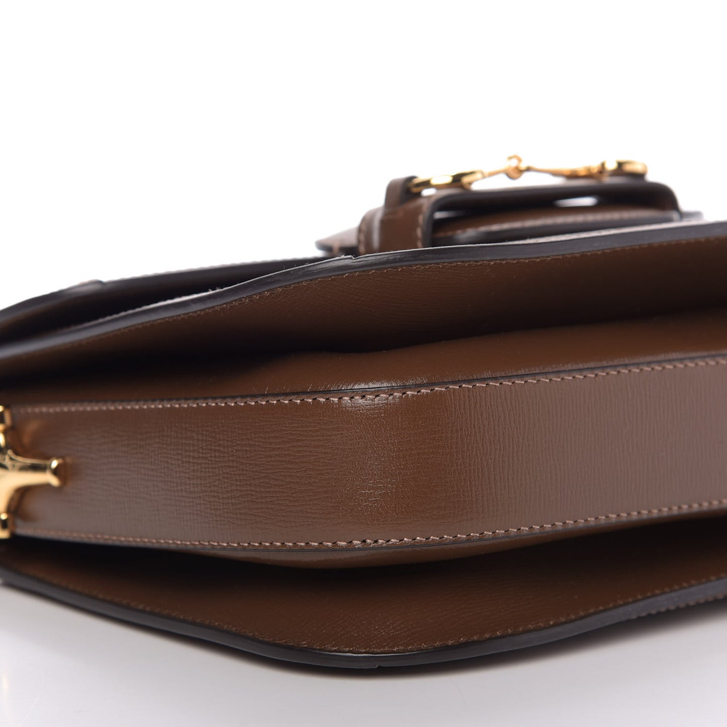 GG Supreme Monogram Horsebit 1955 Shoulder Bag Beige Brown Sugar