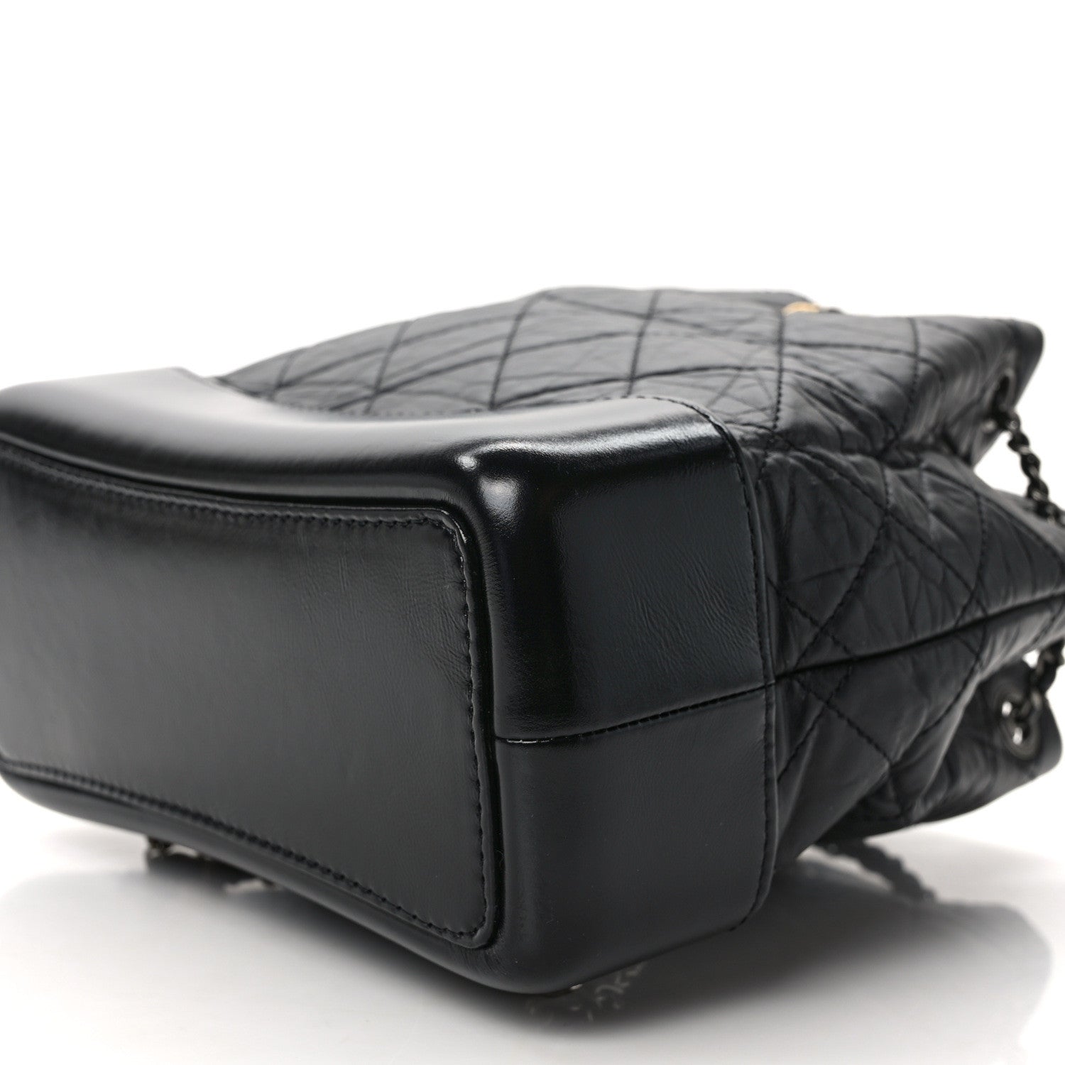 Chanel Aged Calfskin Quilted Small Gabrielle Backpack Black 10 of 11