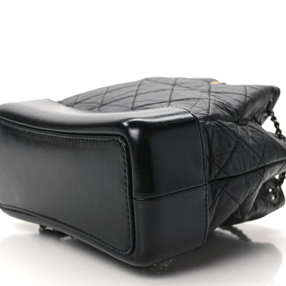Chanel Aged Calfskin Quilted Small Gabrielle Backpack Black 10 of 11