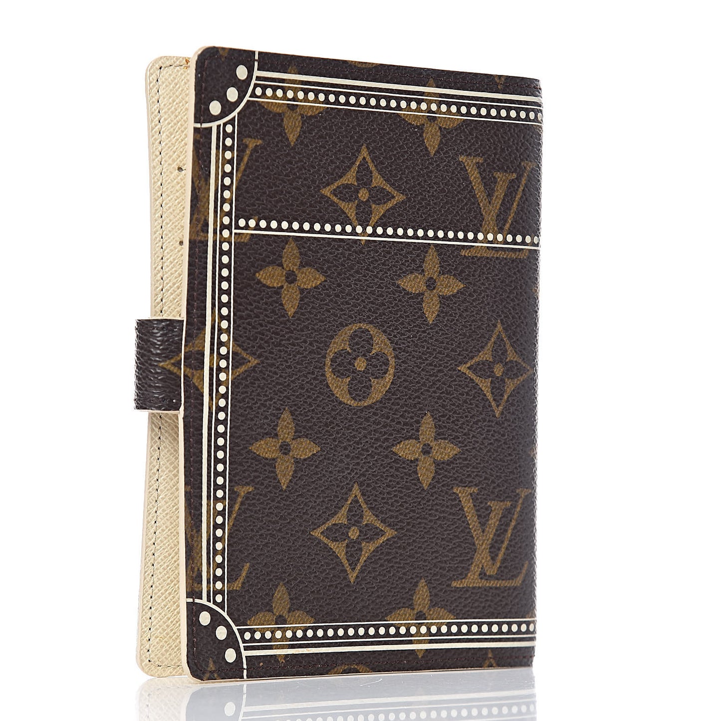Monogram Trunk Small Ring Agenda Cover White
