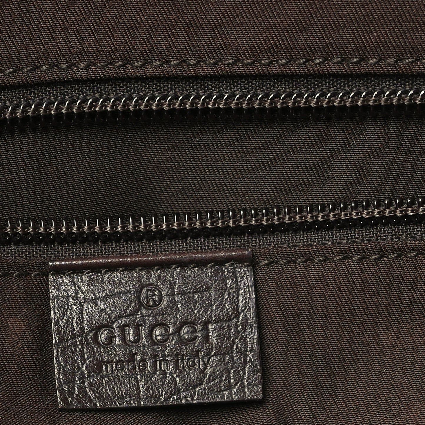 GG Plus Monogram Medium Tote Dark Brown
