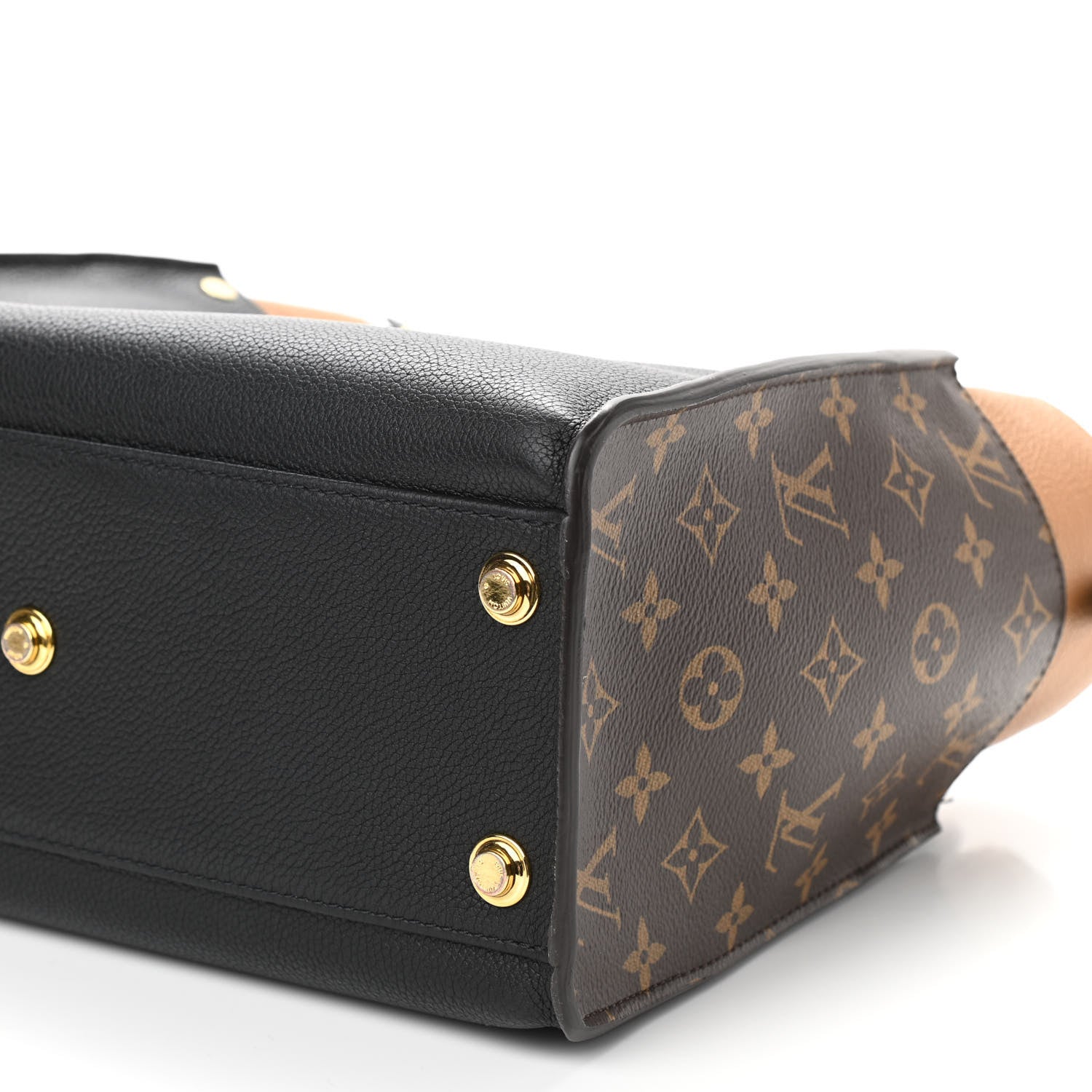 Louis Vuitton Calfskin Monogram On My Side Black 9 of 9