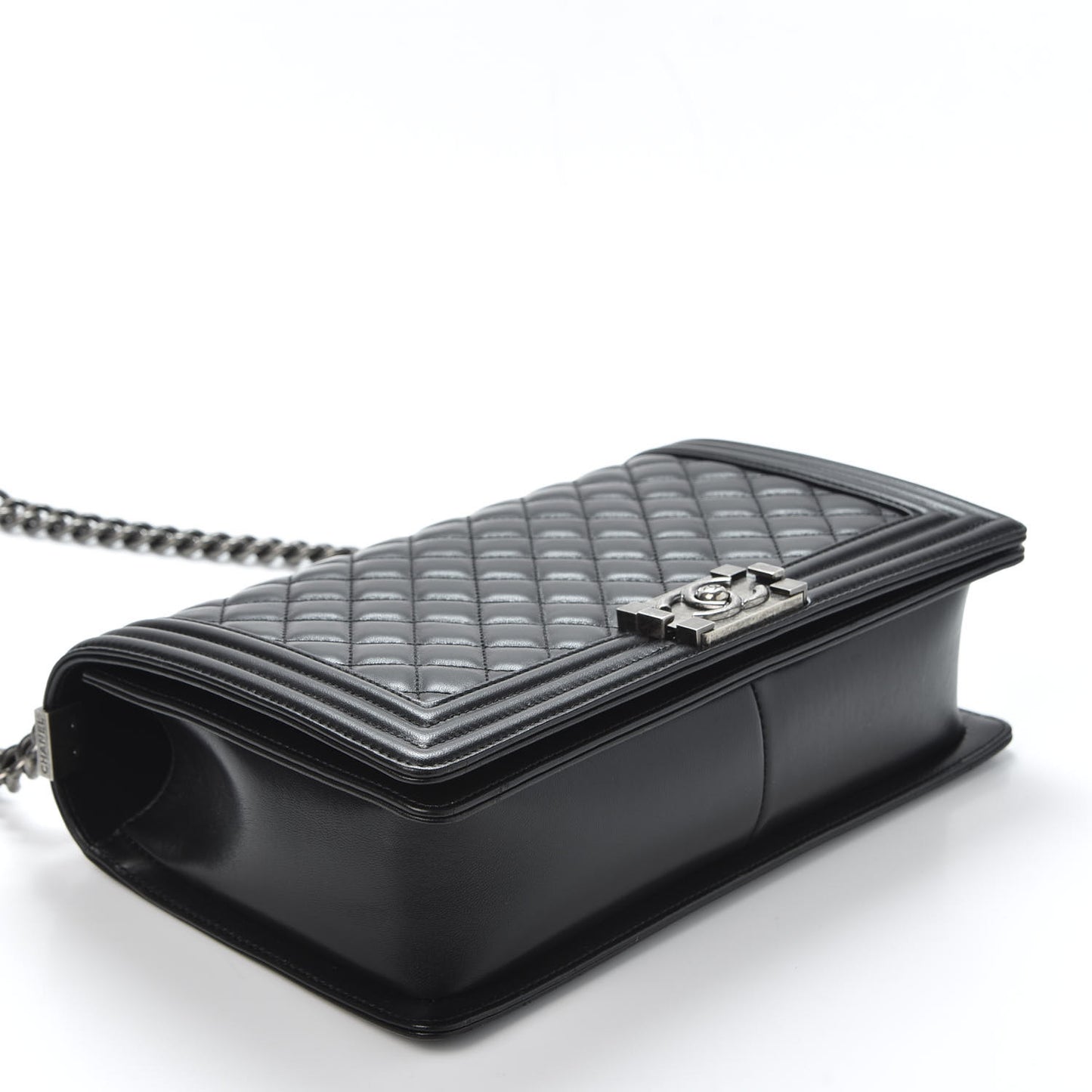 Lambskin Quilted New Medium Boy Flap Black