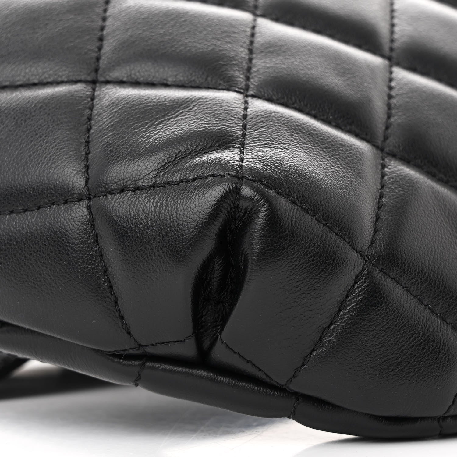 Chanel Calfskin Quilted Waist Belt Bag Black 10 of 11