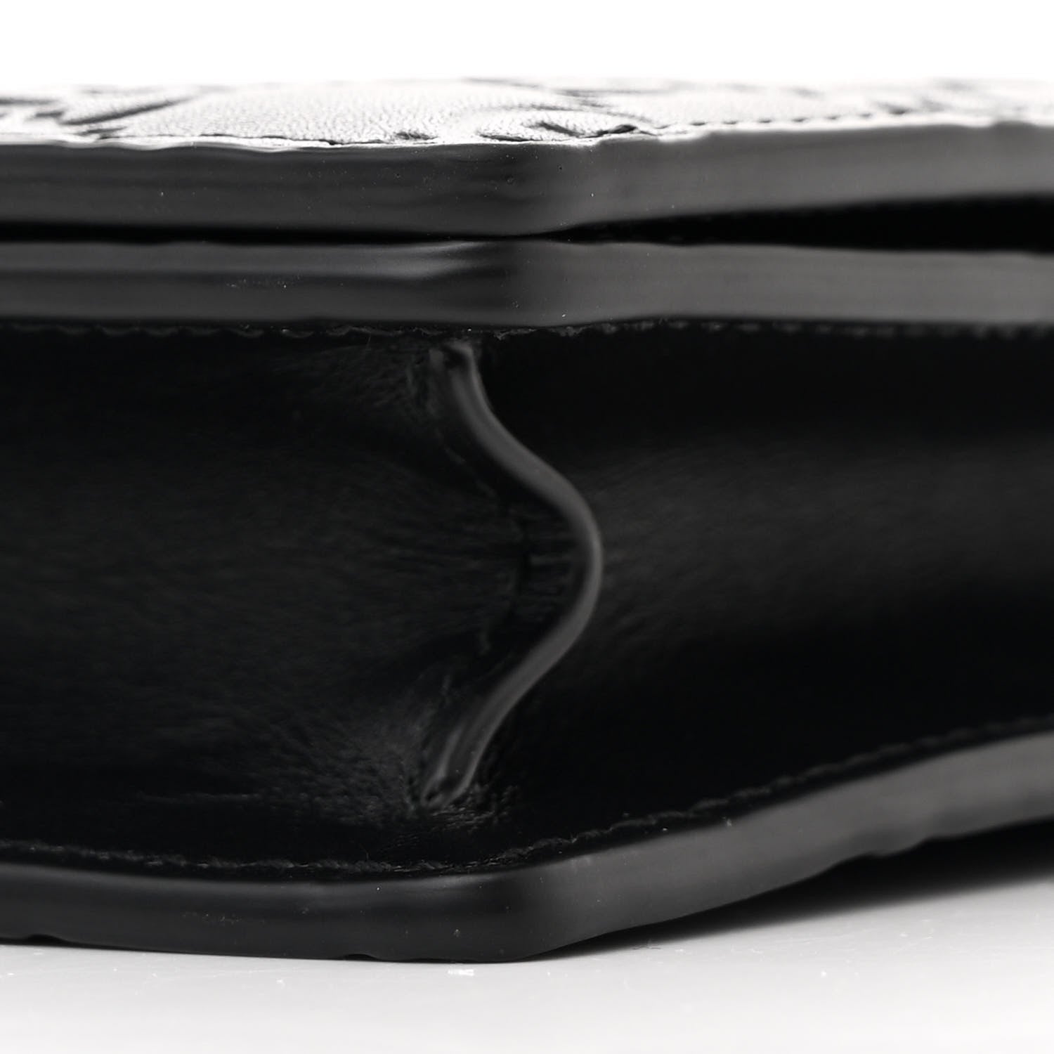 Gucci Guccissima Signature Crystal Cat Chain Wallet Black 10 of 10