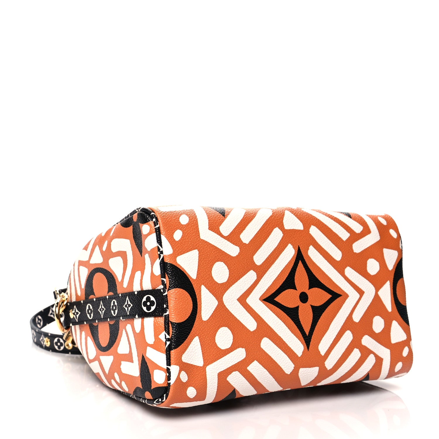 Louis Vuitton Monogram Giant Crafty Speedy Bandouliere 25 Creme Caramel 4 of 11