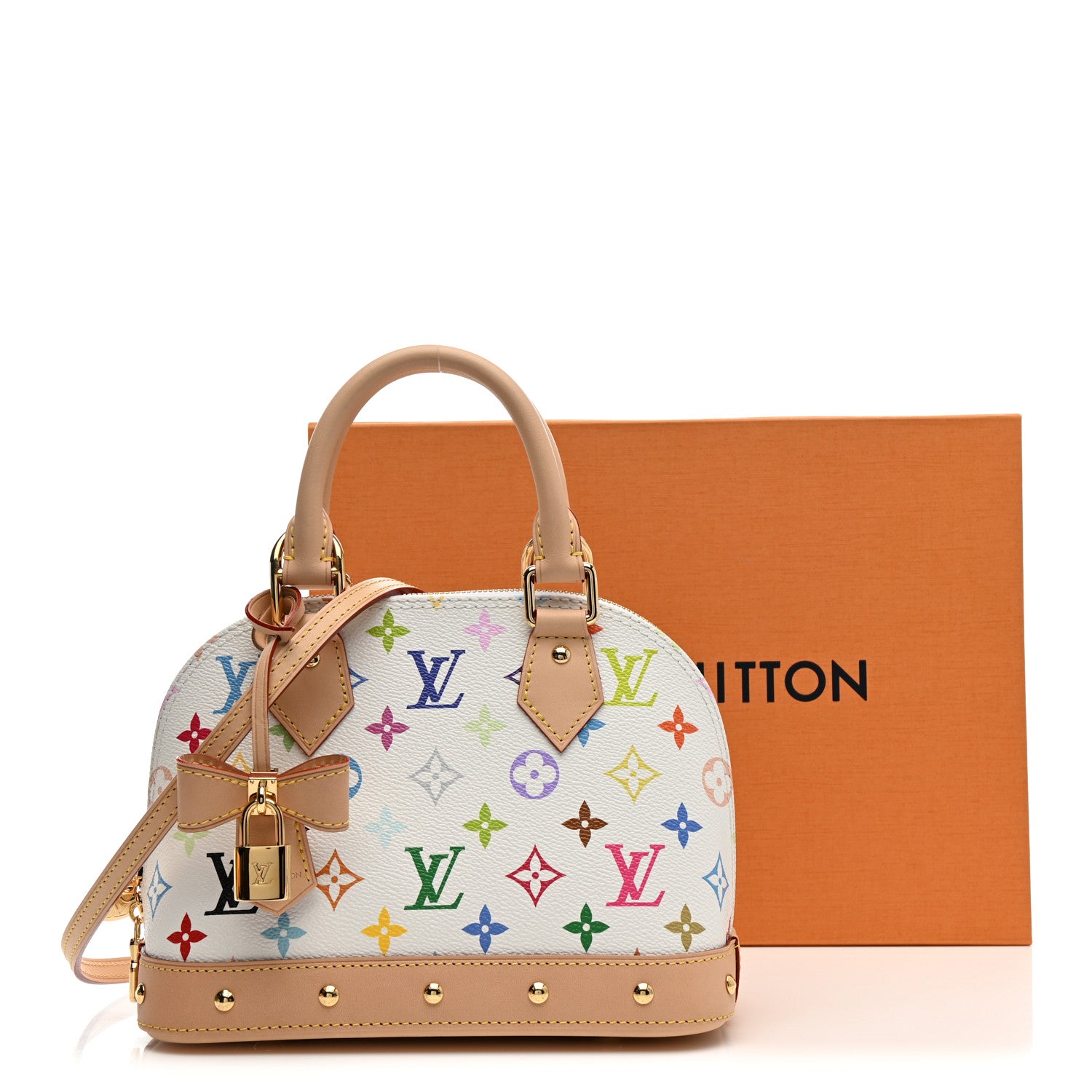 Louis Vuitton LV x TM Monogram Multicolor Alma BB White 14 of 14