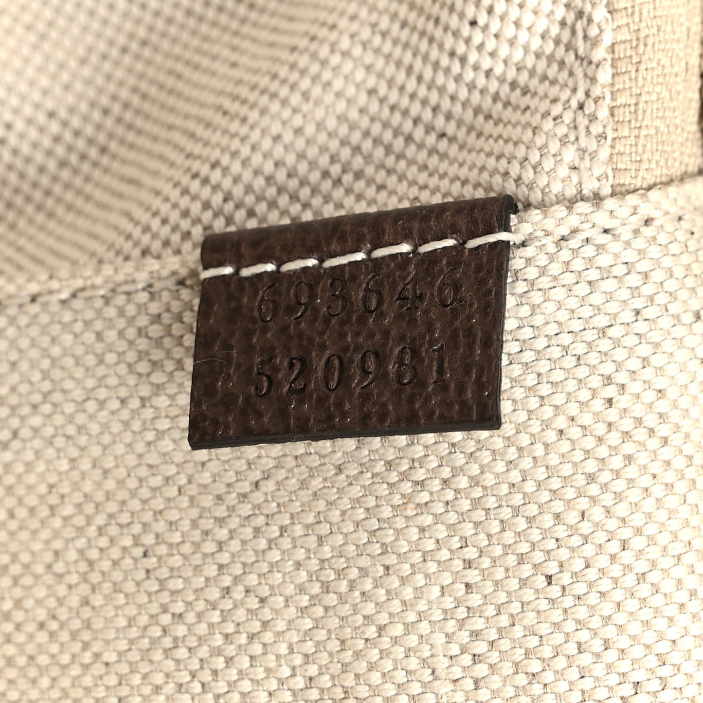 Monogram Jumbo GG Textured Dollar Calfskin Web Small Savoy Cabin Trolley Camel Ebony New Acero