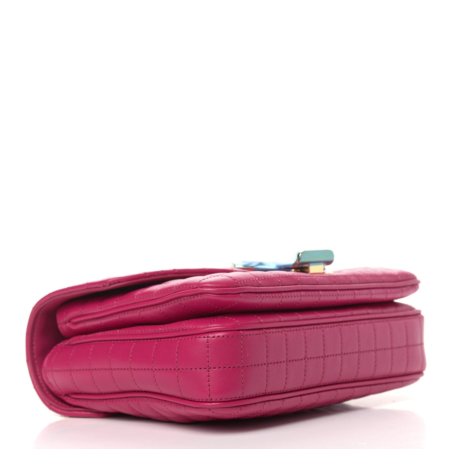 Calfskin Quilted Small C Bag Pink